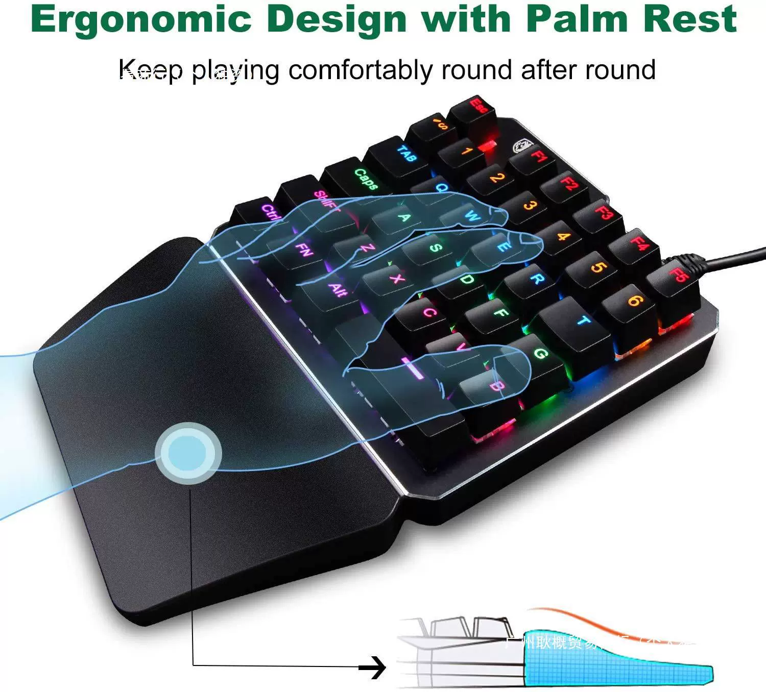 Mechanical keyboard, heroes, small laptop, gaming "Game Master"