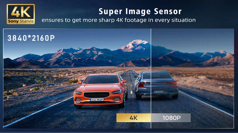 Cross-border screen driving recorder streaming media rearview mirror 4K HD Carplay before and after double recording GPS track