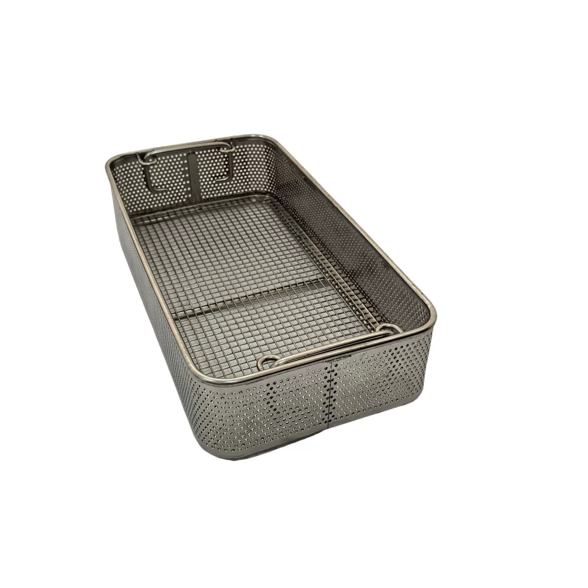 Обработка металлической сетчатой ​​рамы из нержавеющей стали 304. Сетка с 30 ячейками. Механическая корзина для ультразвуковой очистки. Коррозионностойкая сетчатая рама.