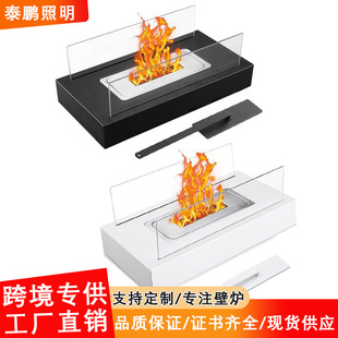 Cross-border Hot Sale Indoor Desktop Desktop Portable Alcohol Real Fire Fireplace Small Alcohol Lamp Heating Stove Factory