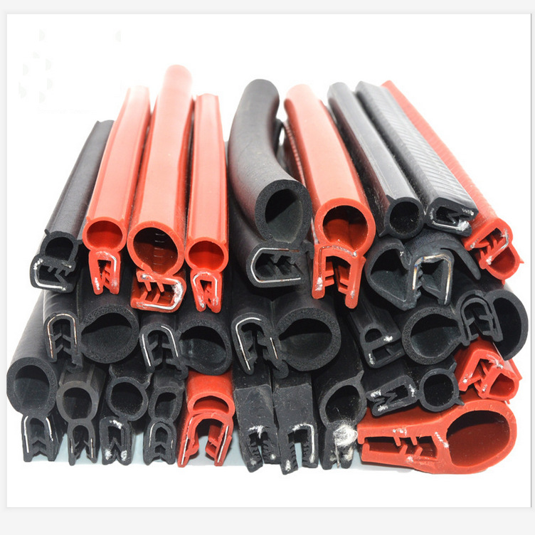 耐高温硅胶密封条 顶泡侧泡U型条 汽车中门后门防撞条 耐磨橡胶条