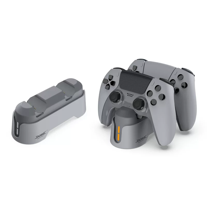 Подходит для геймпада PS5 Elite с LED-подсветкой, двойная зарядная станция для геймпадов PS5