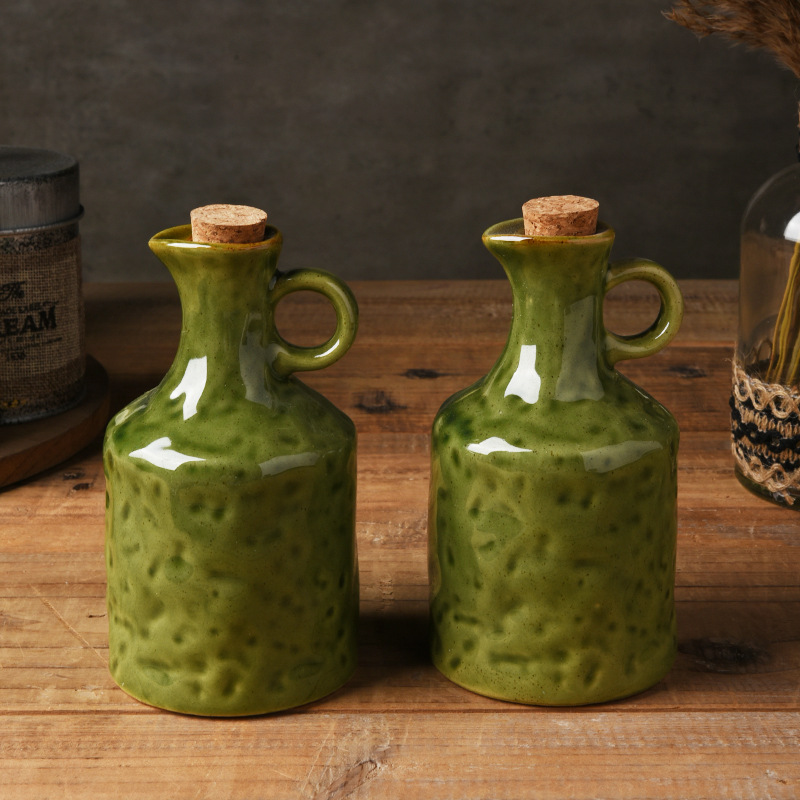 Botella de Cerámica para Aceite de Cerámica, para Cocina