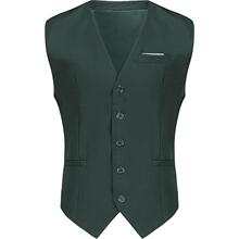 D 94751 Grey Slim Fit Single Breasted Vest ��ɫ��������