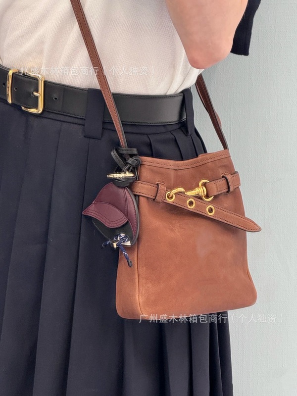 跨境外单Aventure双M羊皮福袋mini水桶包小众百搭休闲斜挎包女包|undefined