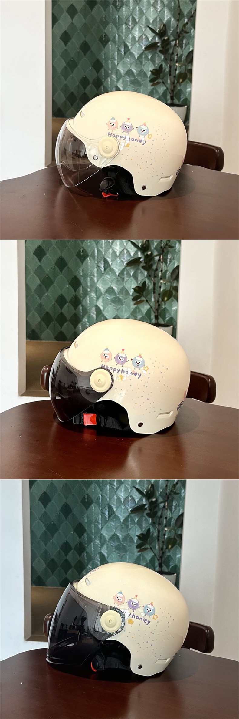 Electric Motorcycle Helmet, Universal Summer Sunscreen Half Helmet