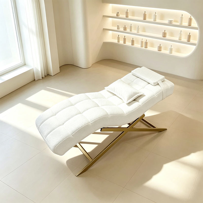 La cama de masaje Spa especial para el Salón de belleza de la cama de belleza, la cama de pestañas bordadas profesionales en forma de s, puede levantar y bajar la cama de pestañas de belleza. image 3
