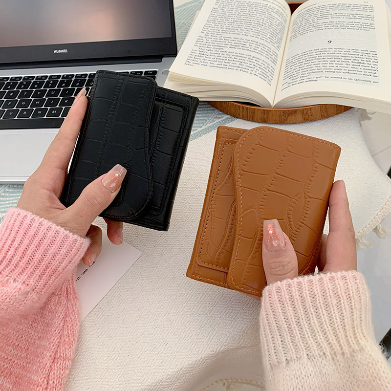 Ins Korean Style Women's Wallet Short Fashionable Multi-color Multi-card Card Bag Zipper Coin Purse Foreign Trade Multifunctional Ins Korean Style Women's Wallet Short Fashionable Multi-color Multi-card Card Bag Zipper Coin Purse Foreign Trade Multifunctional