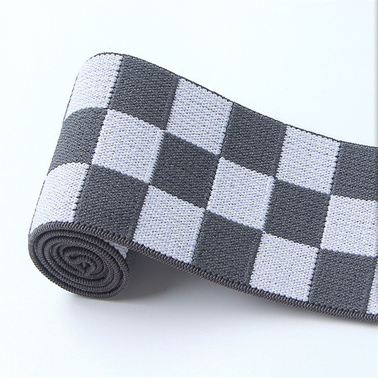 灰色白色4.5cm字母尼龙提花松紧带内裤按logo头灯带颜色弹力扎带