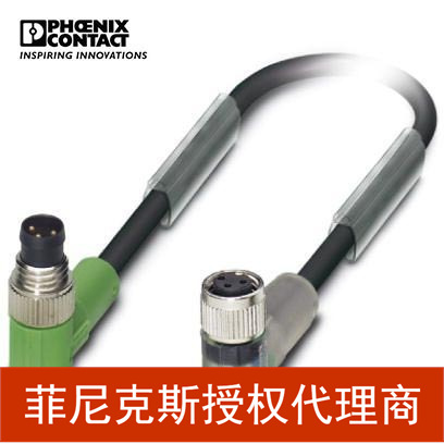 菲尼克斯传感器/执行器电缆SAC-3P-M 8MR/0,3-PVC/M 8FR-2L