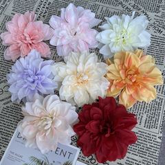Simulated flower dahlia flowers gift box ornaments decorative flower heads wedding flower wall road guide arch decoration supplies