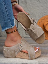 Q 54440 Retro Platform Sandals í���¸���Ь ŷ���羳����ѷ��