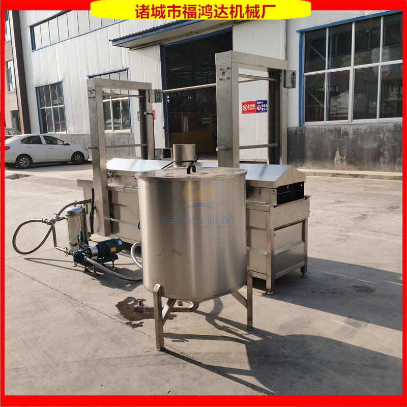 小型炸油条机器 波轮式自动翻面电加热油条油炸机