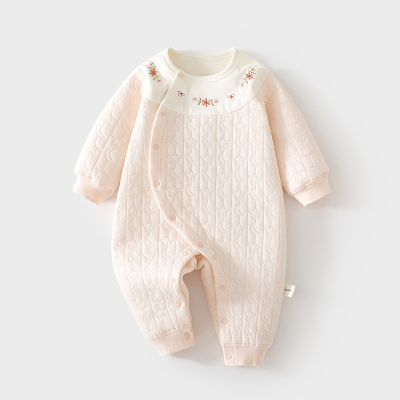 Children's keep warm demi-season quilted bodysuit for new born