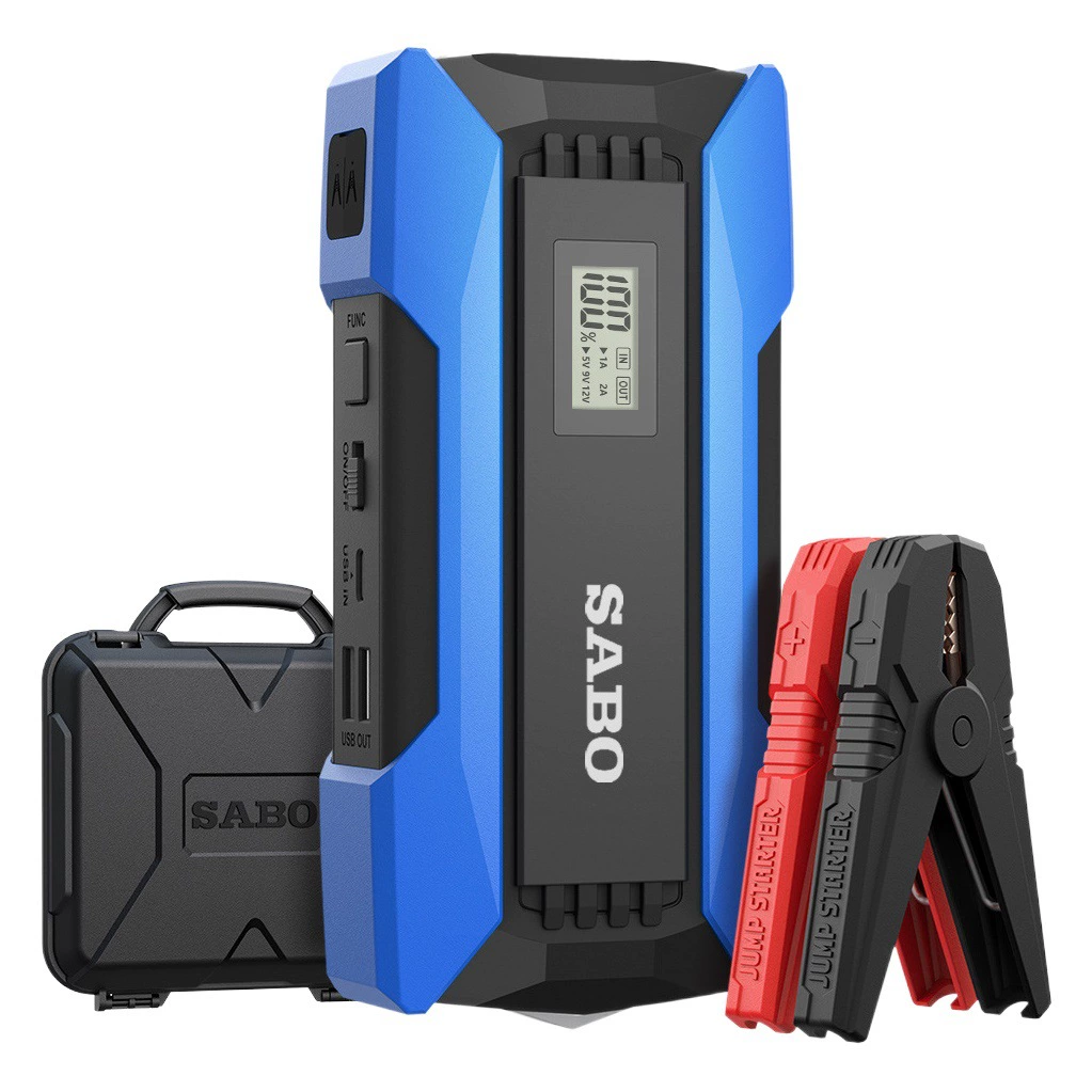 Автомобильный пусковой аккумулятор SABO X2 12В, портативное зарядное устройство для автомобиля