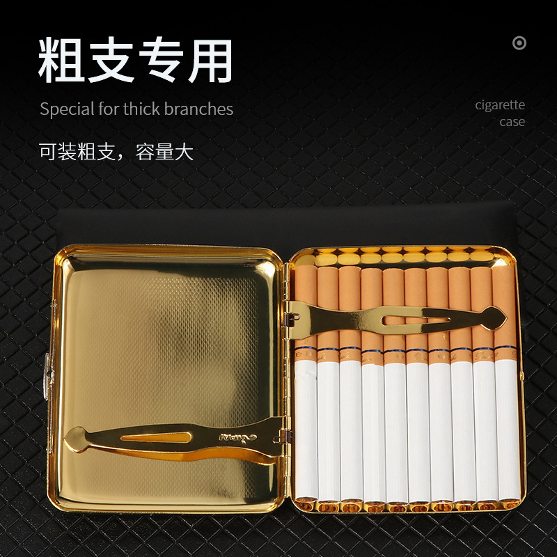 Xifei の新しい 20 パック厚手の特殊金属タバコボックスクリエイティブ鉄クリップ耐圧性と防湿性の薄いタバコボックス直販|undefined