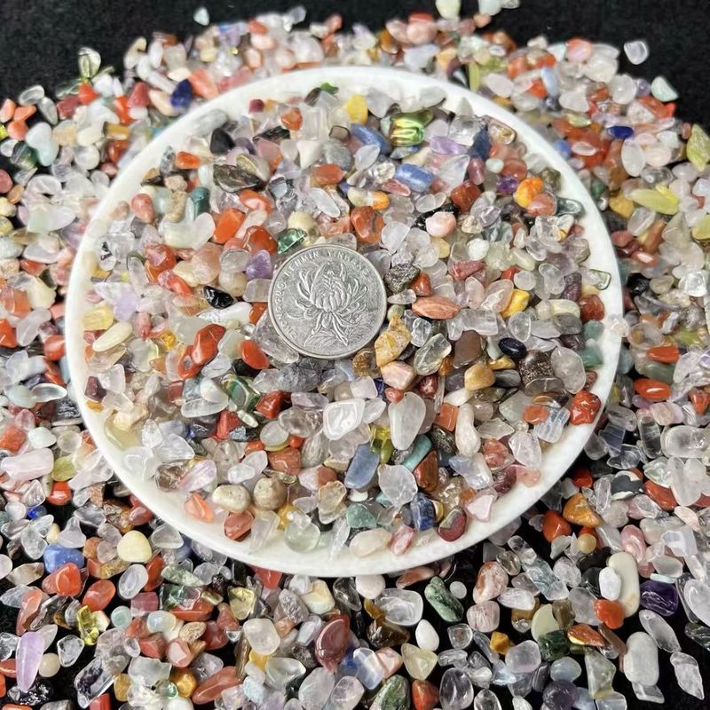 特级天然雨花石纯天然彩色石子五彩石鱼缸花盆铺路通用型|undefined