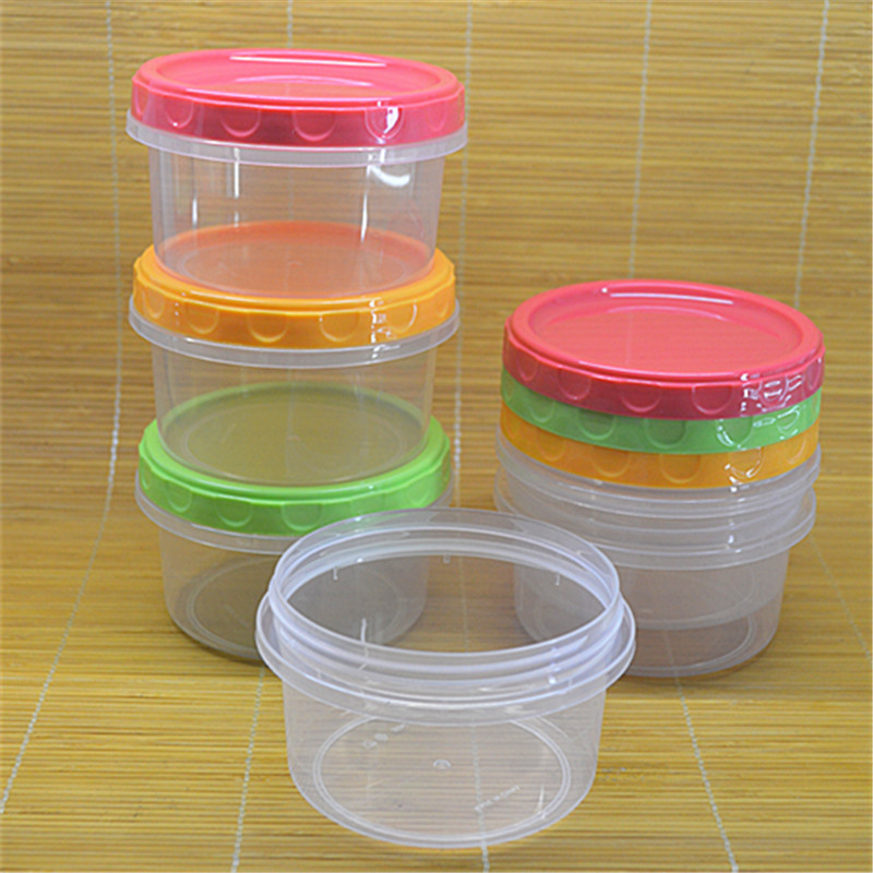 Supply Cross-Border E-Commerce 250ml Round Crisper Screw Cap Round Storage Box Small Crisper