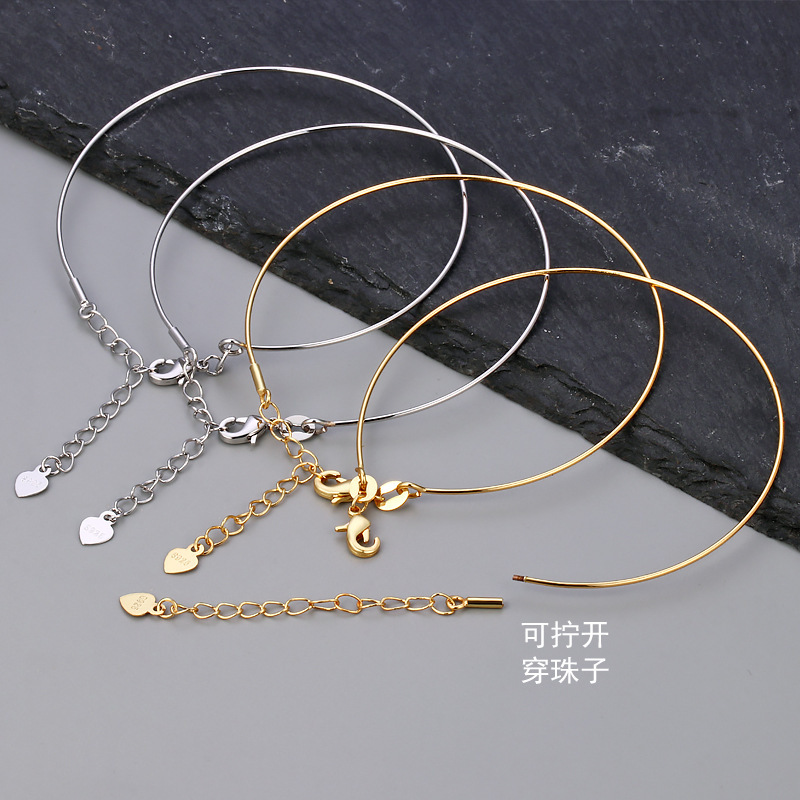 Universal screw pattern bracelet detachable diy beaded bracelet road link bracelet female accessories factory wholesale