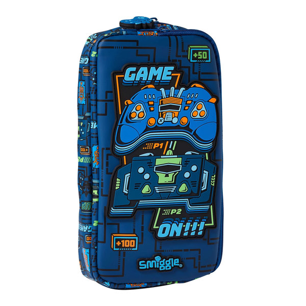 Double-layer capacious cartoon pencil case for students