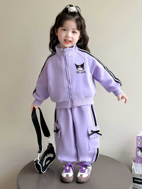 女童秋装运动套装2025新款儿童库洛米衣服宝宝春秋时髦洋气两件套|undefined