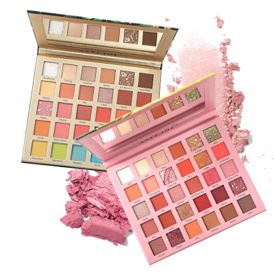 Anylady珠光哑光30色大地色眼影盘 舞台妆啫喱亮片五花肉眼影盘