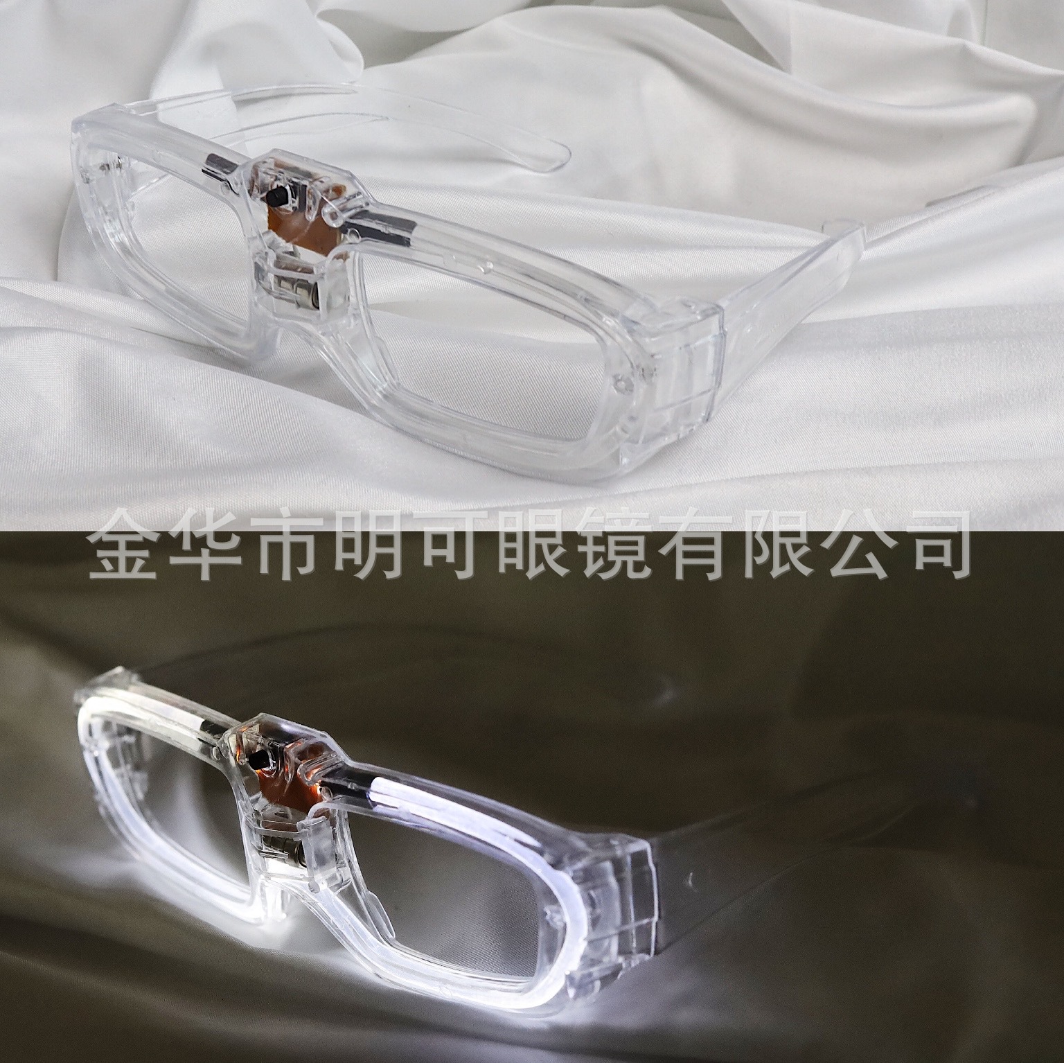 Gafas LED con Persianas de Plástico ABS Luminosas para Fiestas y Halloween