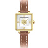 Golden swiss watch, square small quartz women's watch, famous watch, simple and elegant design, pink gold, wholesale