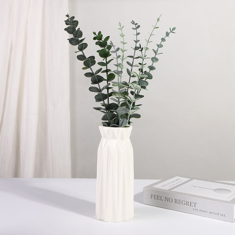Single Bundle Simulation Eucalyptus Money Leaf Wedding Home Flower Arranging Simulation Flower Green Planting Landscape Fake Branch Decoration Ornaments