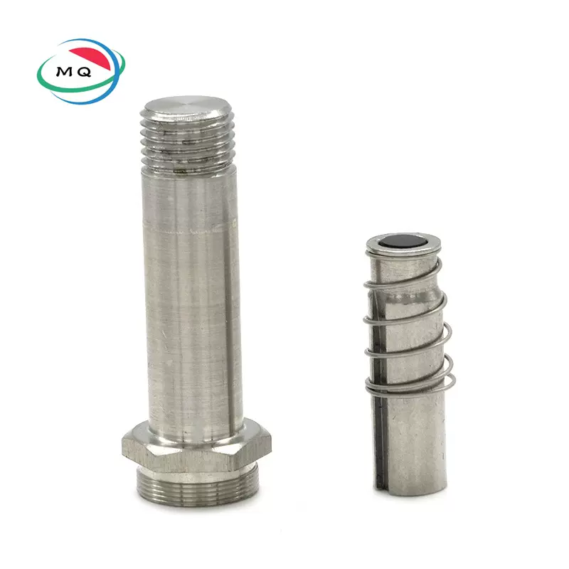 MIQ350-10mm电磁阀组件气动先导头电220vAC不锈钢阀芯尺寸气密检