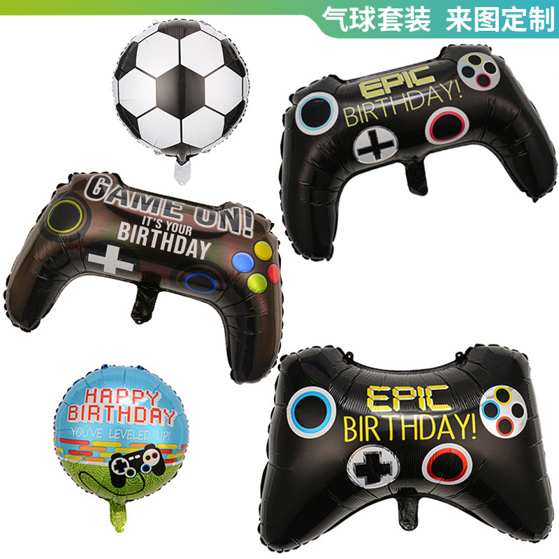 Gamepad Película de aluminio Globos de papel de aluminio al por mayor Globos de modelado de dibujos animados Decoración de fiesta de cumpleaños Globos al por mayor
