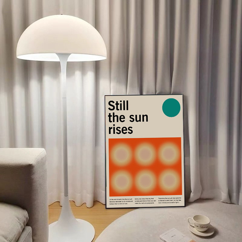 sun rises Retro French Sunrise Halo Color Abstract Simple Nordic Home Poster Decorative Painting Core