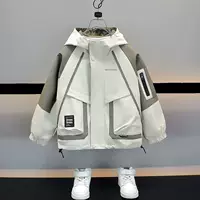 Детская ветровка для мальчиков, весна-осень 2025, новый стиль «лесной», водонепроницаемая, стильная, детская одежда