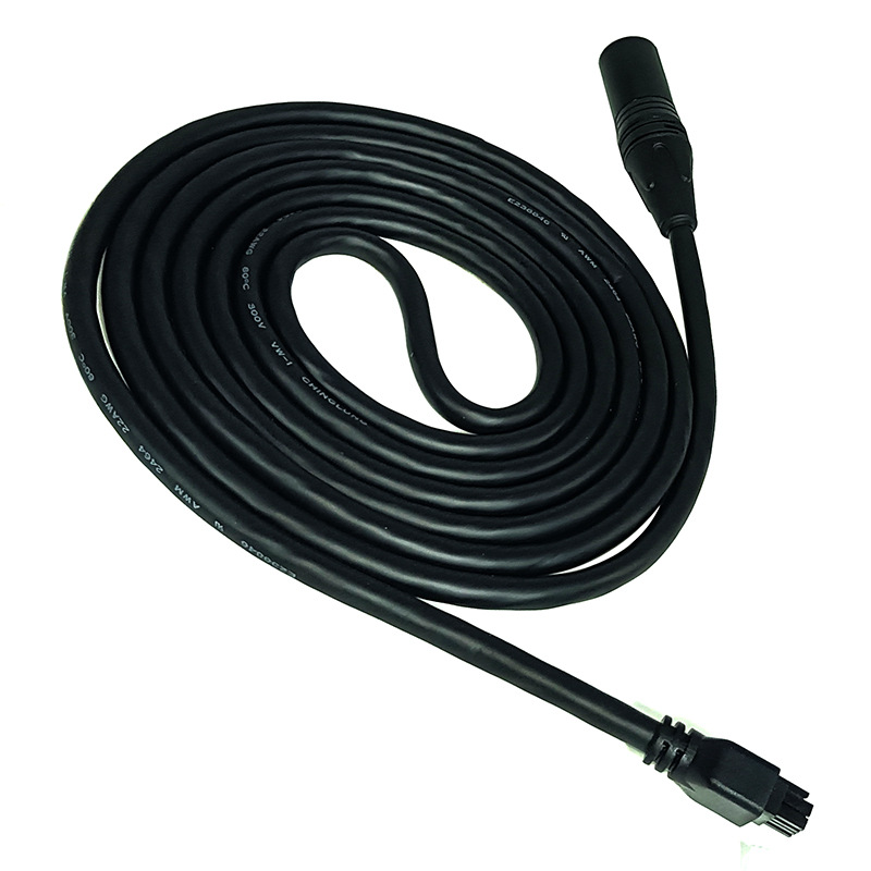 XLR4PIN公头转Micro-Fit8P连接线4芯卡侬转Microfit线 医疗设备线