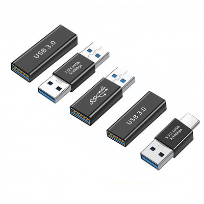 USB3.0转接头USB3.0母对公延长转换头 USB公对母转接头 USB母对母|ms