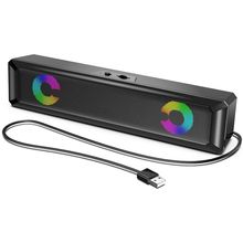 定制抖音爆款充电LED彩灯台式电脑低音炮音箱声霸USB有线蓝牙音响