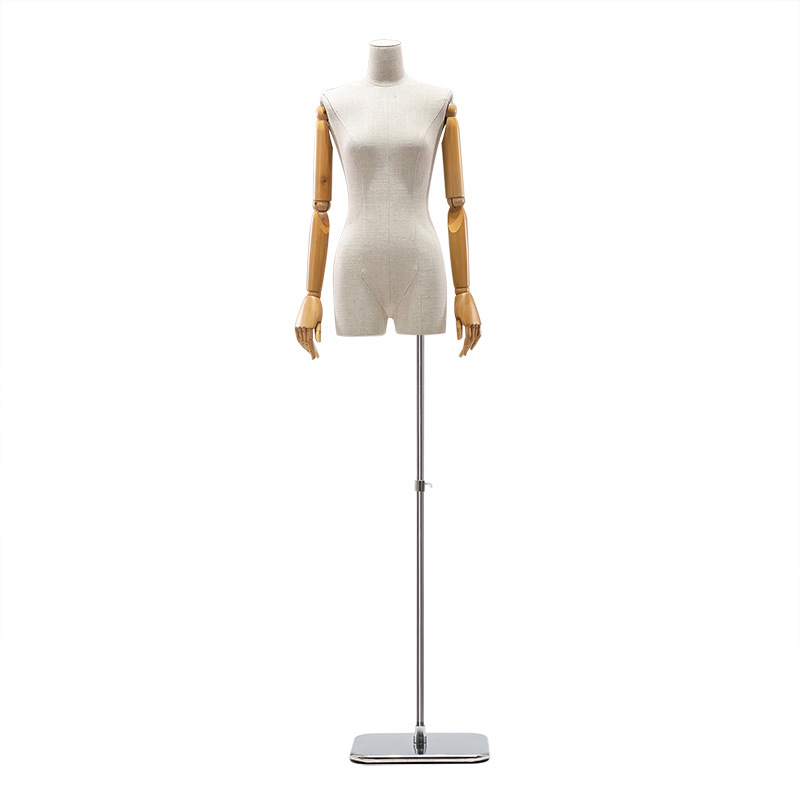 Maniquí Femenino de Medio Cuerpo de Plástico para Escaparate de Tienda de Ropa image 6