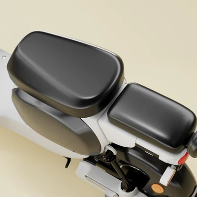 National Standard Electric Vehicle Three-Piece Set: Electric car cushion - new-national-standard-front-seat-rear-seat-glossy-black-m-size