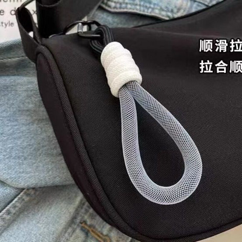 2025新款休闲大容量尼龙帆布包包女时尚单肩包百搭宽带斜挎枕头包|undefined
