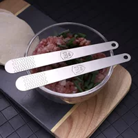 Stainless steel dumplings spoon Picked a spoon of dumplings tool Kitchen stir filling stuffed bags and spoon with holes
