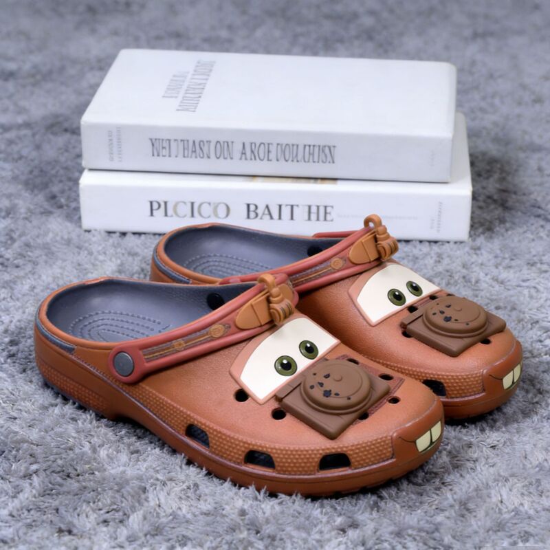 Lightning Mcqueen Cartoon Car Clogs Sandals Cars Beach Slippers for Men, Women, Adults, and Family Lightning Mcqueen Cartoon Car Clogs Sandals Cars Beach Slippers for Men, Women, Adults, and Family