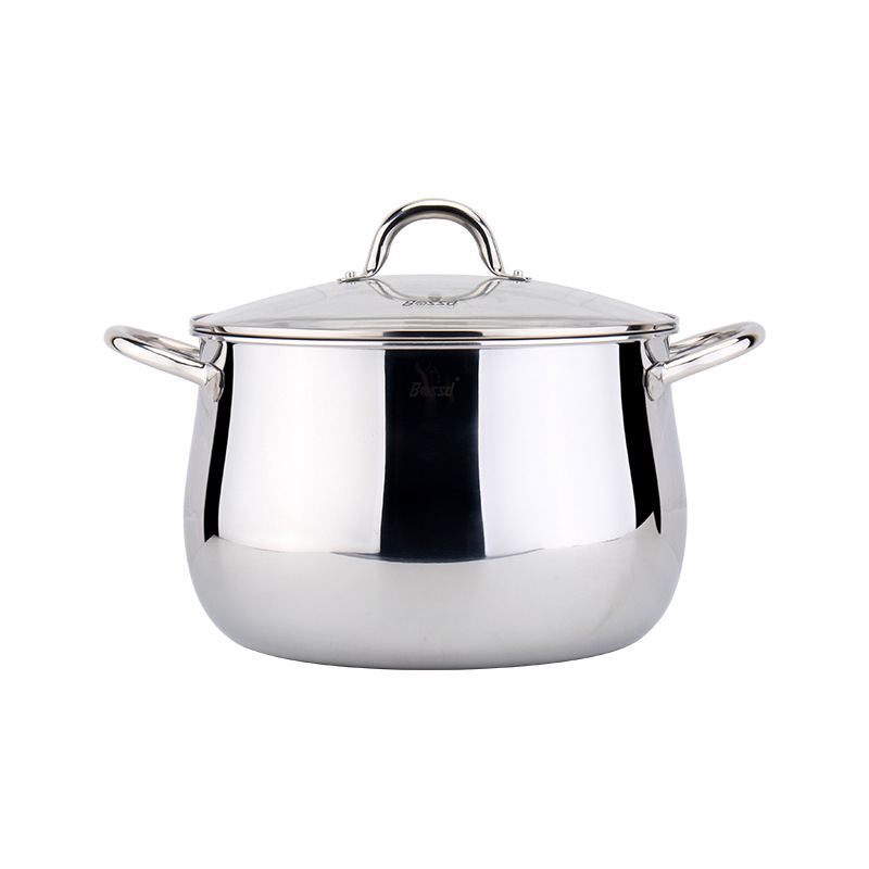 Bossd Bosch 18 / 10 acero inoxidable de gran capacidad estofado de estofado