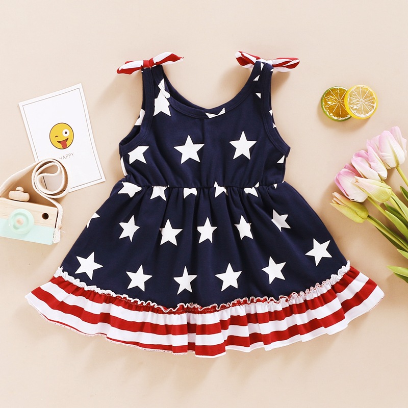 Cute Printing Cotton Girls Dresses display picture 2