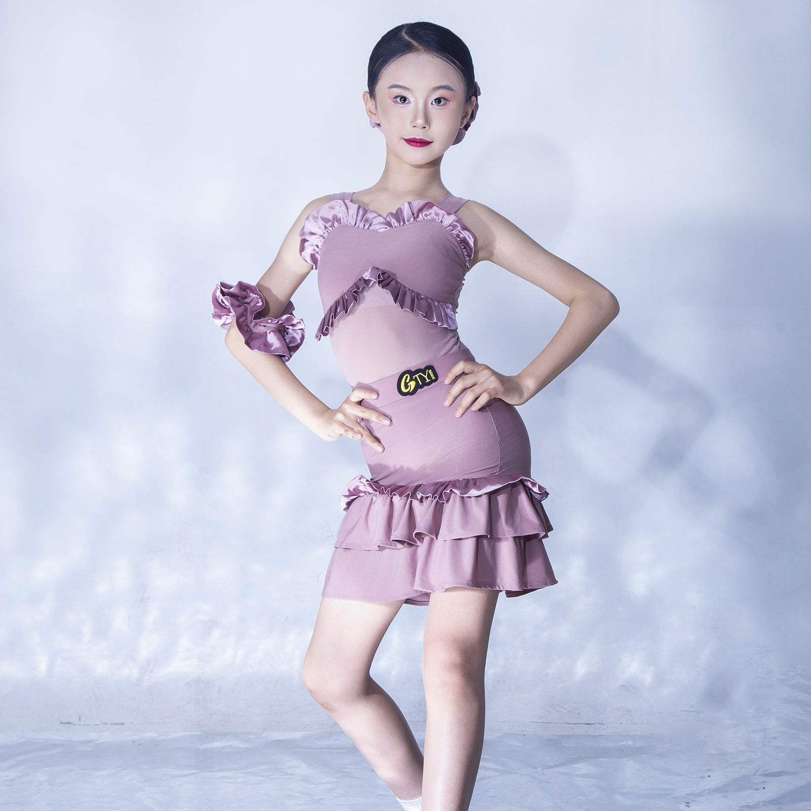 Gtydance Latin Dance Clothing for Girls 2025 New Summer Sling Beautiful Latin Practice Training L25129
