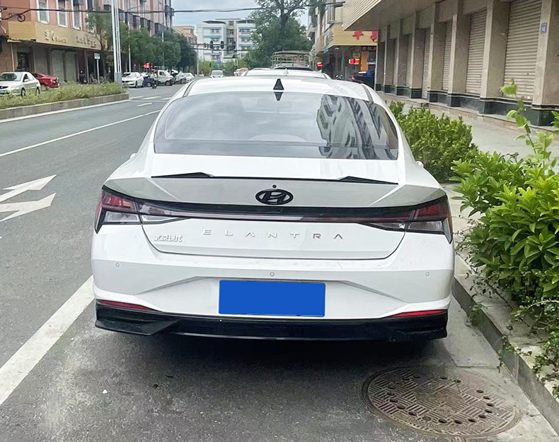 Specially Used for Hyundai Elantra Rear Wing 21-24 Seventh Generation New Elantra Modified Pressure Tail Fixed Wind Wing Without Punching
