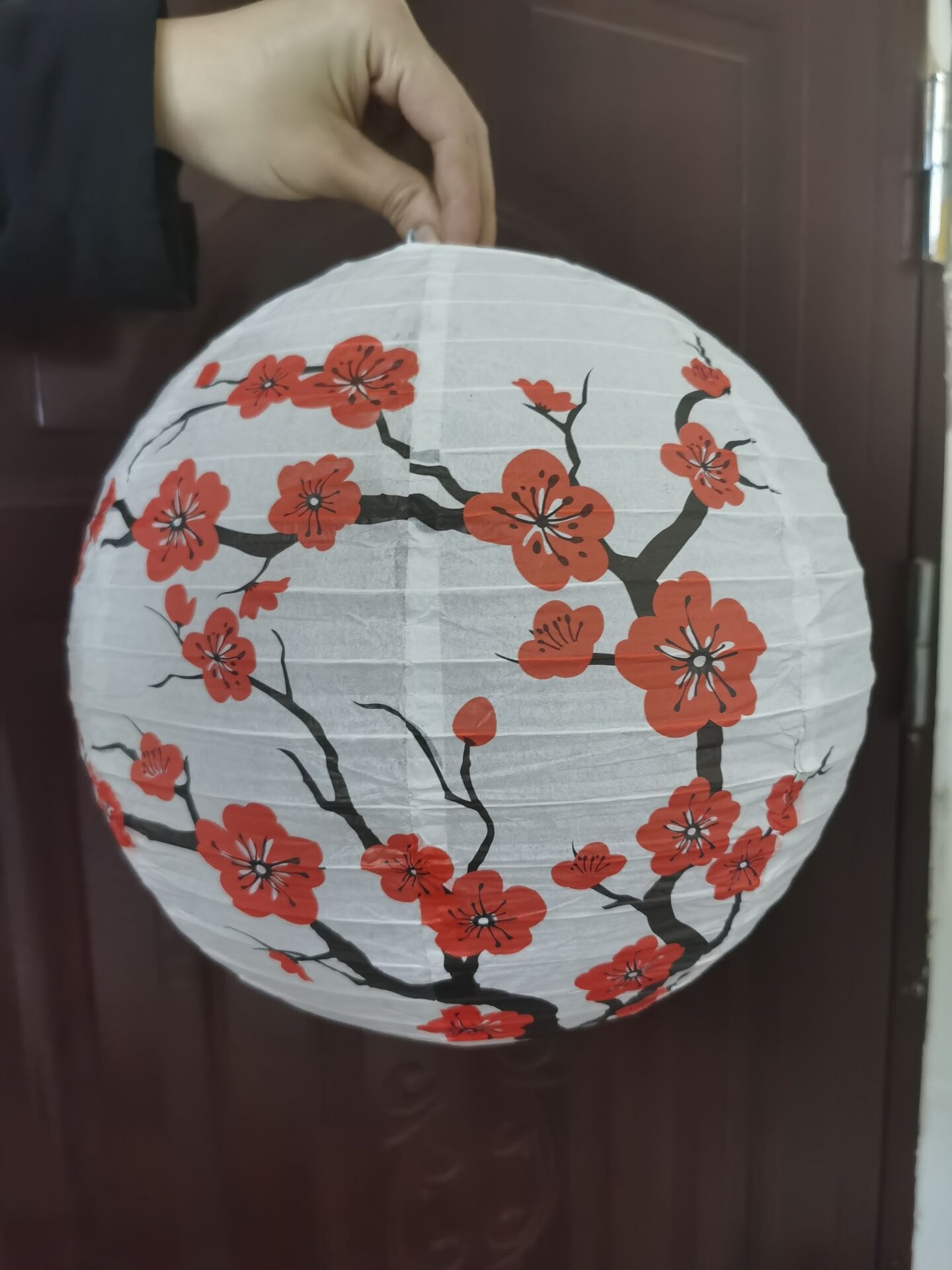 新款红梅灯笼实物图