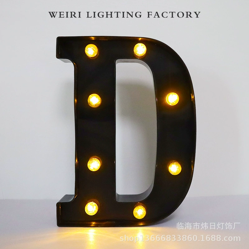 LED рекламная буква, черная подсветка алфавит, крупная декоративная английская буква 21,8 см