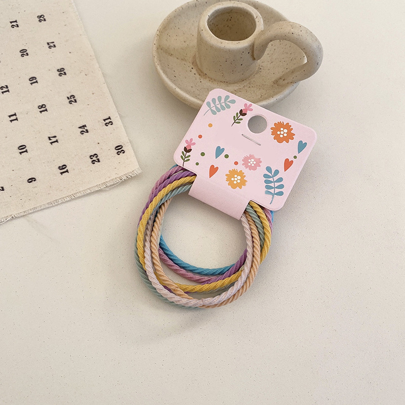 2021 nuevo estilo coreano diadema hembra red ins negro serie alta elástica simple Cola de Caballo cuerda de pelo Mori estilo femenino