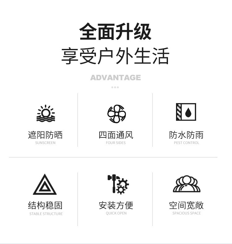 Foldable Tent for Outdoor Market Stalls, Sunshade, Rainproof, Waterproof, Night Market Four-Legged Umbrella, Portable