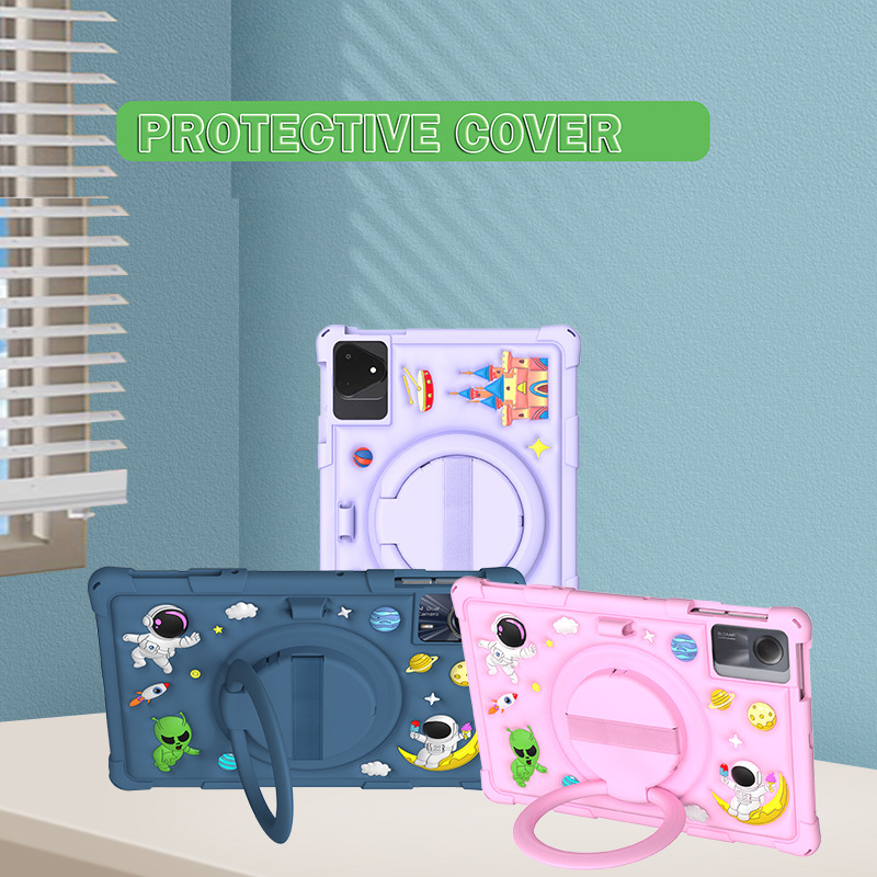 Suitable for Taiwan Electric P50 11-inch Tablet PC Protective Case Cartoon Silicone Case Portable Bracket Anti-fall Case